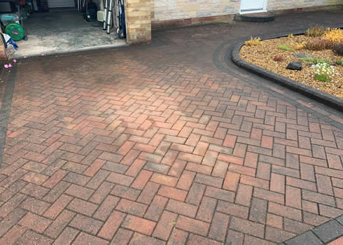 before block paving cleaning